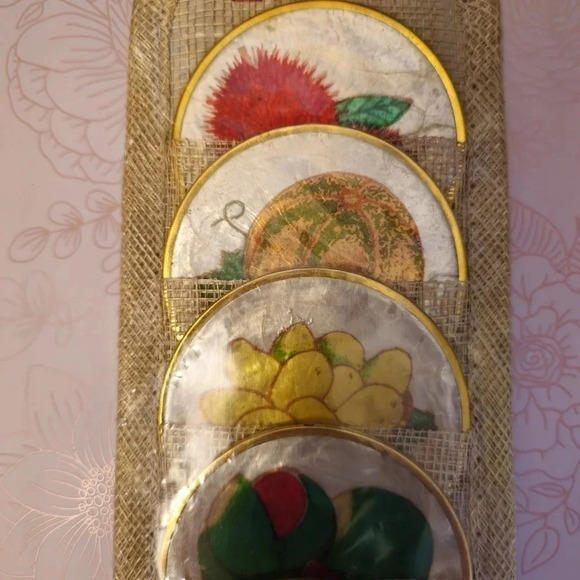 Mother of pearl coasters - Picture 3 of 7